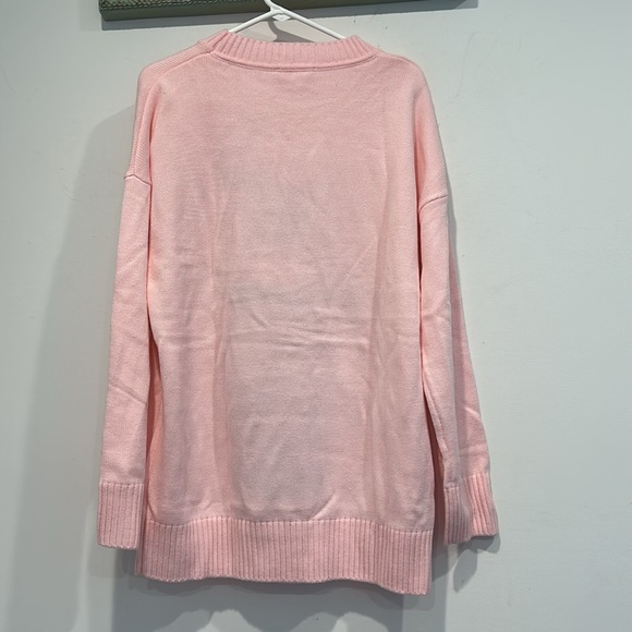 Dolls Kill Pink Gingerbread Cookie Girl Oversized Sweater Womens size xs/s new - Picture 6 of 6